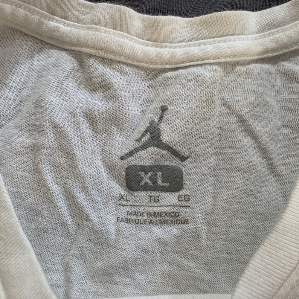 Nike Air Jordan Im Back 72-10 Regular Season Stats Graphic T-Shirt White XL - Picture 4 of 8